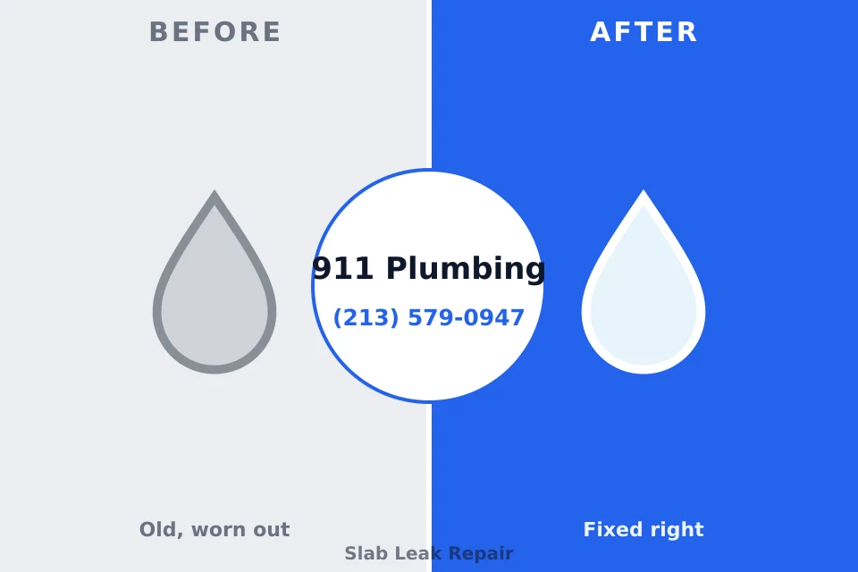 Before and after: plumbing repair McComb, MS
